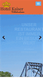 Mobile Screenshot of hotel-kaiser-whv.de